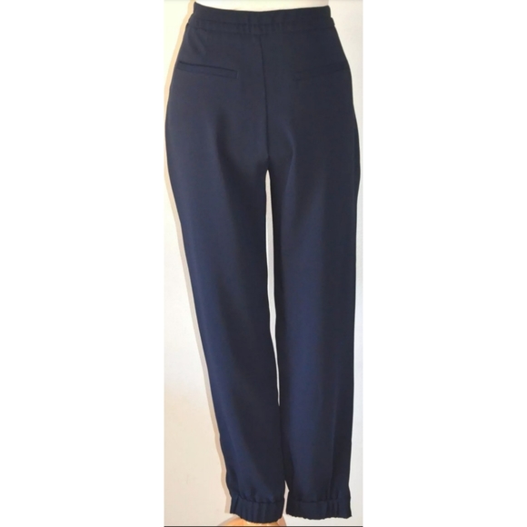VERONIKA MAINE NAVY TAPERED ZIP ANKLE JOGGER PANTS - Picture 3 of 3
